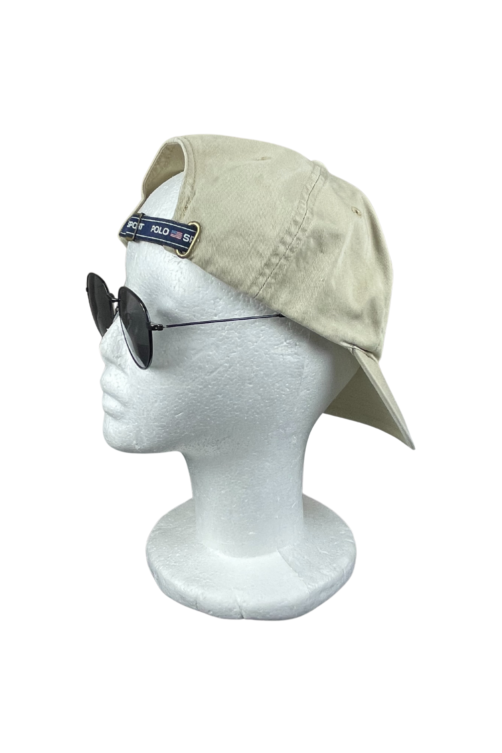 1990s Polo Sport RL “Flag Logo” Cap - Beige, OSFA, Taiwan