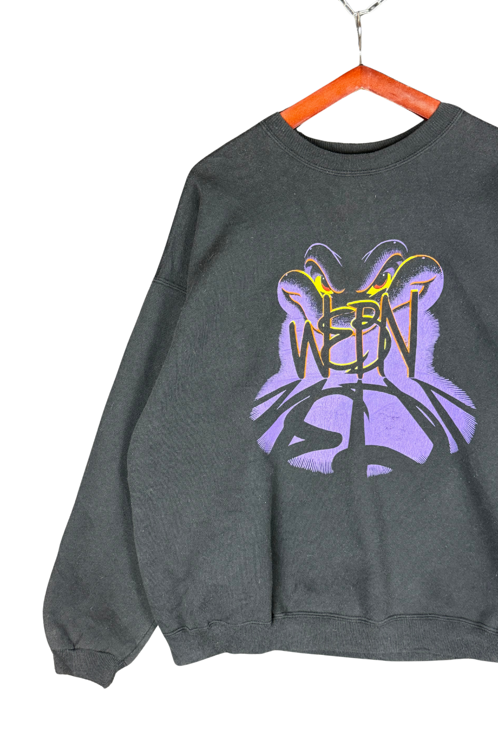 90s WEBN Frog Sweatshirt – Hanes Heavyweight XL