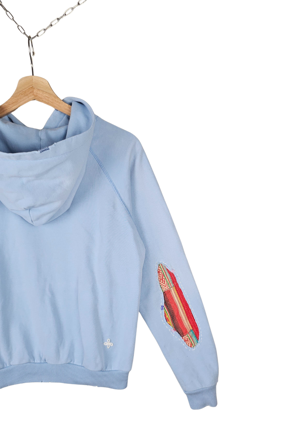 PRL “Authentic Denim Goods” Hand-patched Hoodie - XL (Women)