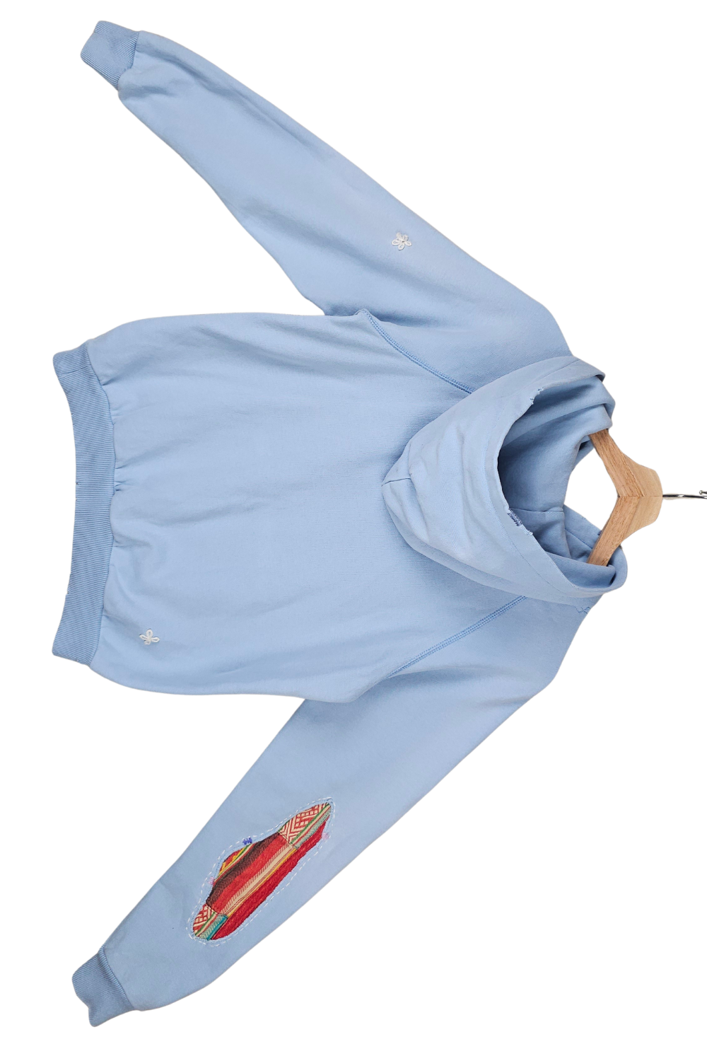 PRL “Authentic Denim Goods” Hand-patched Hoodie - XL (Women)