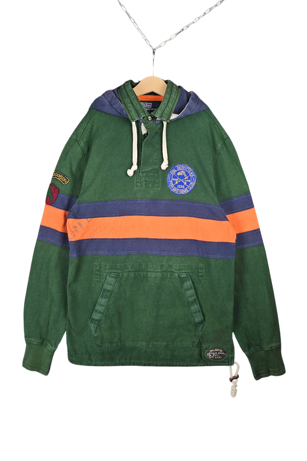 PRL “PRL Outfitters / Fish & Game Club” Hooded Rugby - 08AW