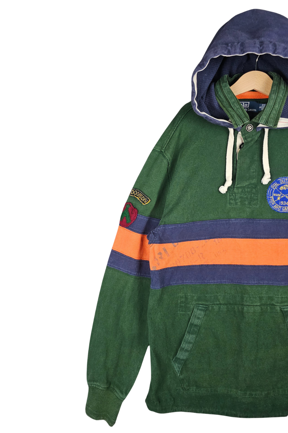 PRL “PRL Outfitters / Fish & Game Club” Hooded Rugby - 08AW