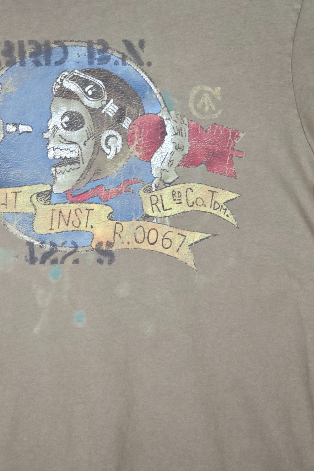 08ss Polo Ralph Lauren RL-67 Flight Instructor Tee - Khaki