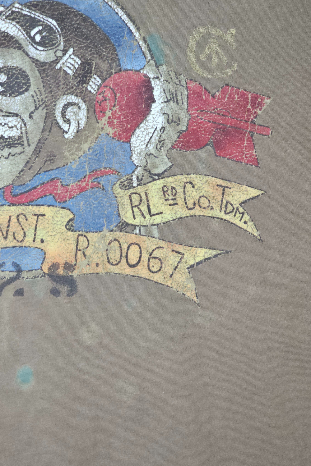 08ss Polo Ralph Lauren RL-67 Flight Instructor Tee - Khaki