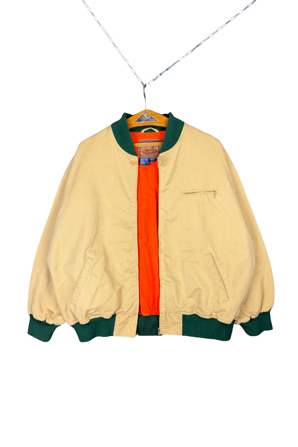 FW93 Polo Sportsman Canvas Bomber | XL | Khaki/Forest/Blaze