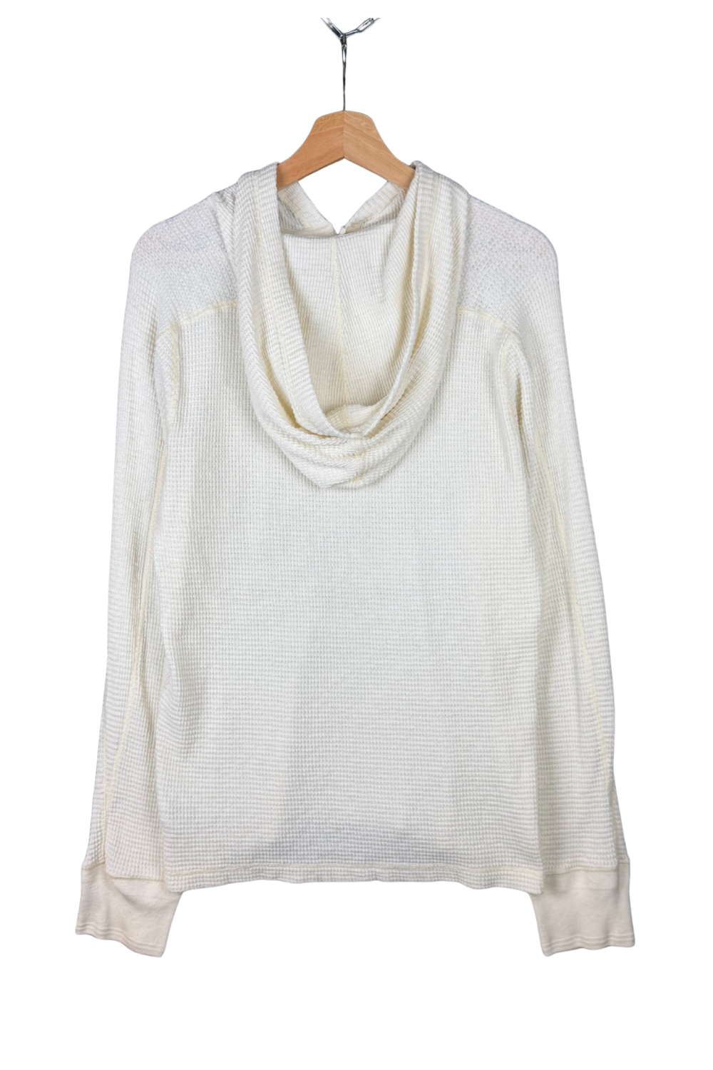 RRL FW13 / Double RL Waffle-Knit Hooded Henley (Ecru) - XS