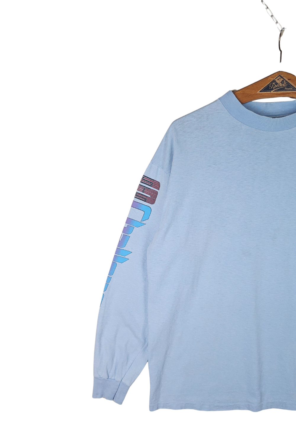 1983 NASA Challenger STS-6 L/S Pocket Tee - Hanes Beefy